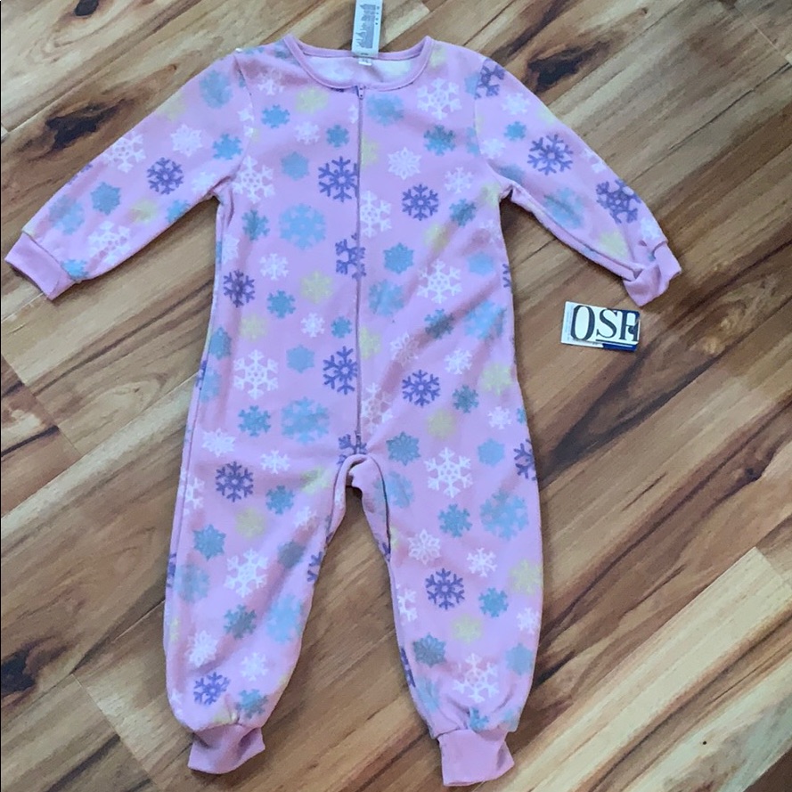 “Oshkosh” Girls Fleece Pajamas Size 4